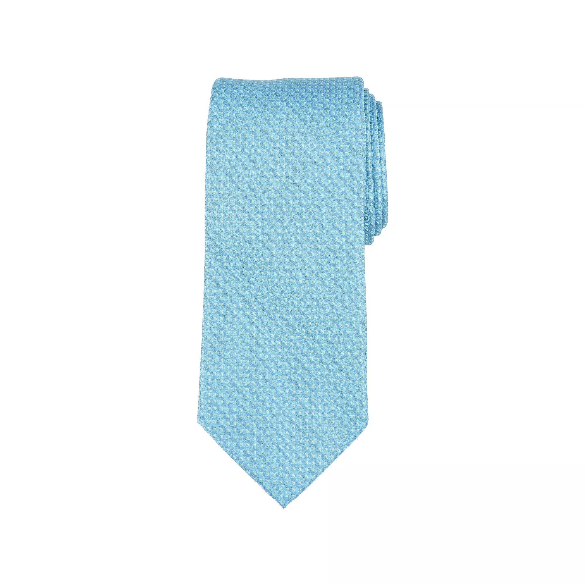 Men's Bespoke Geometric Tie, Blue Pierce Product Image