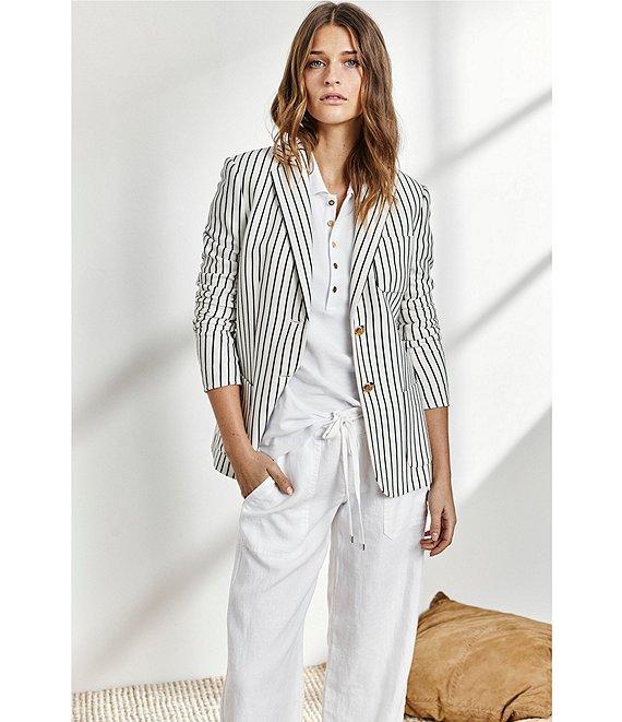 Lauren Ralph Lauren Wide Leg Linen Pants Product Image