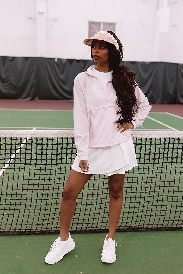 Fit Chic Athletic Skort In Ivory Product Image