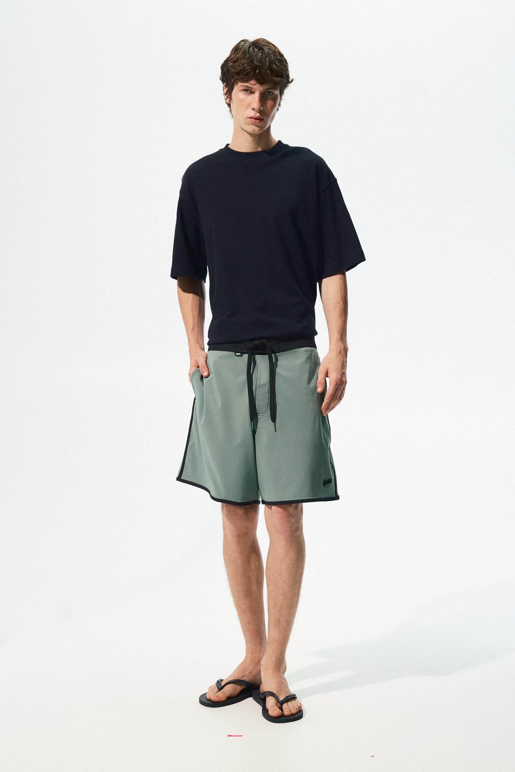 Board shorts with contrast trims Product Image