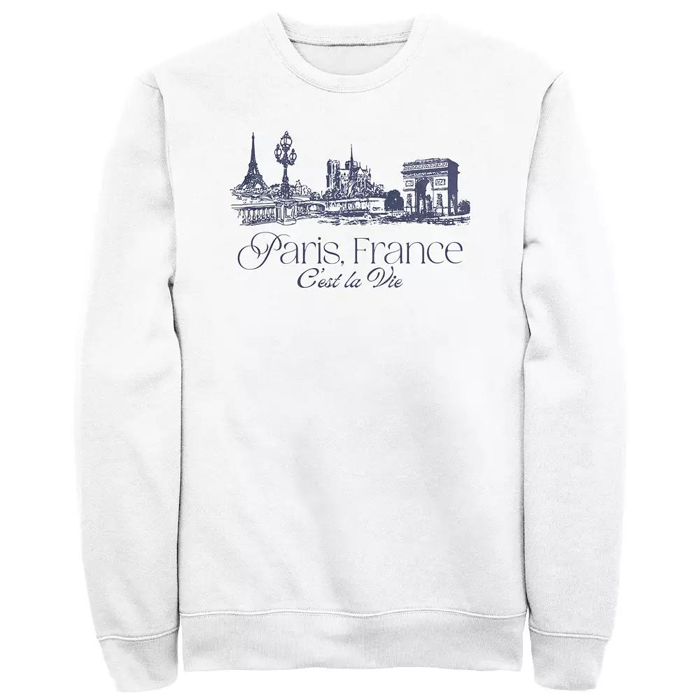 Men's Paris, France C'est La Vie Fleece,  Product Image