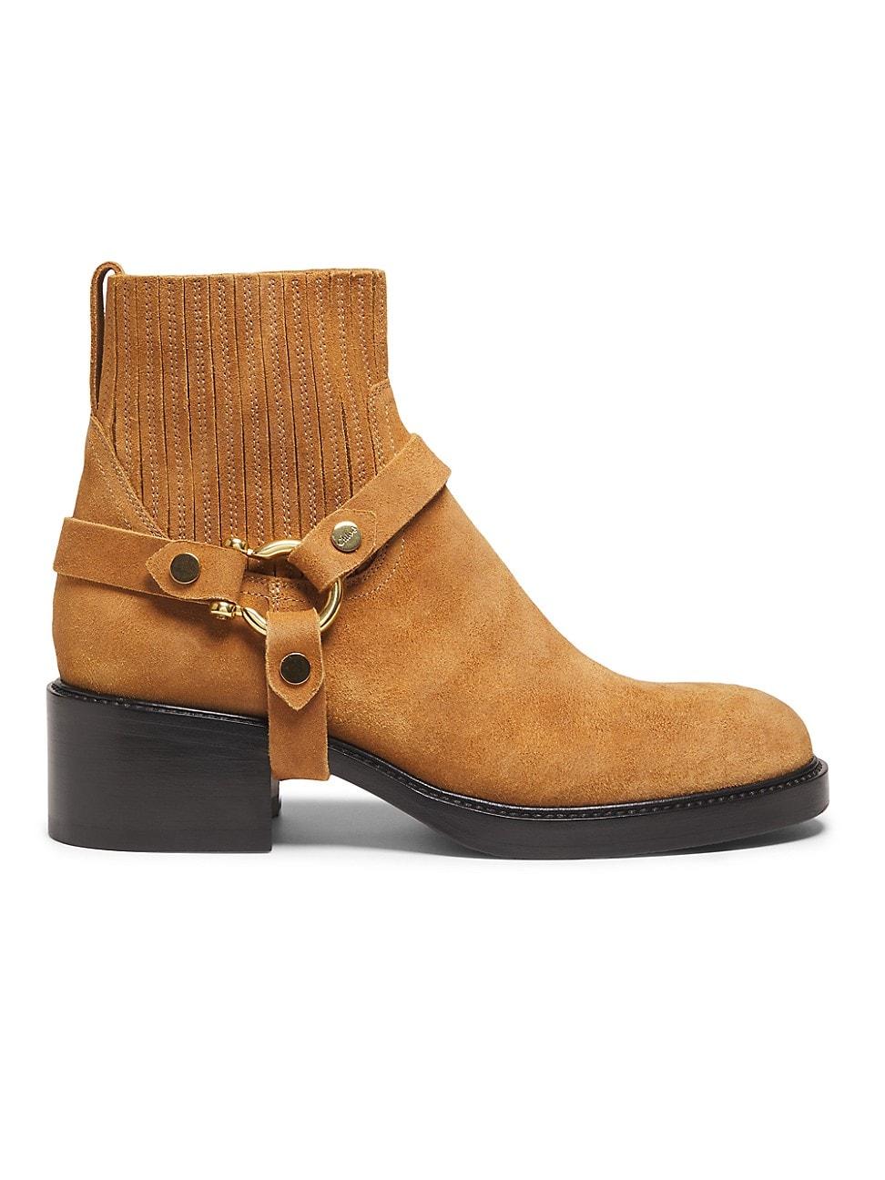 Womens Dakota Leather Ankle Boots Product Image