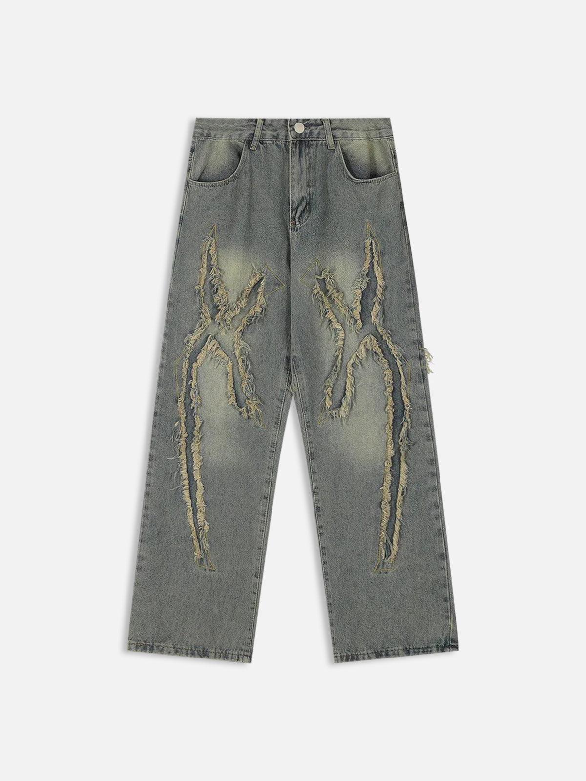 Aelfric Eden Washed Fringe Jeans Product Image