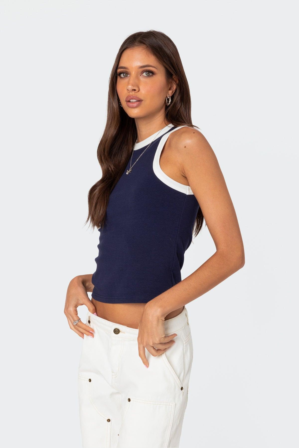 Tammy Contrast Tank Top Product Image