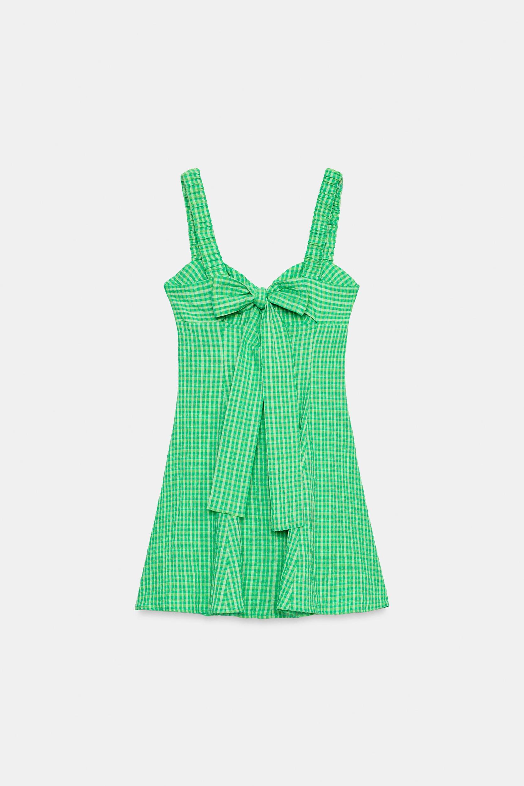 GINGHAM MINI DRESS Product Image