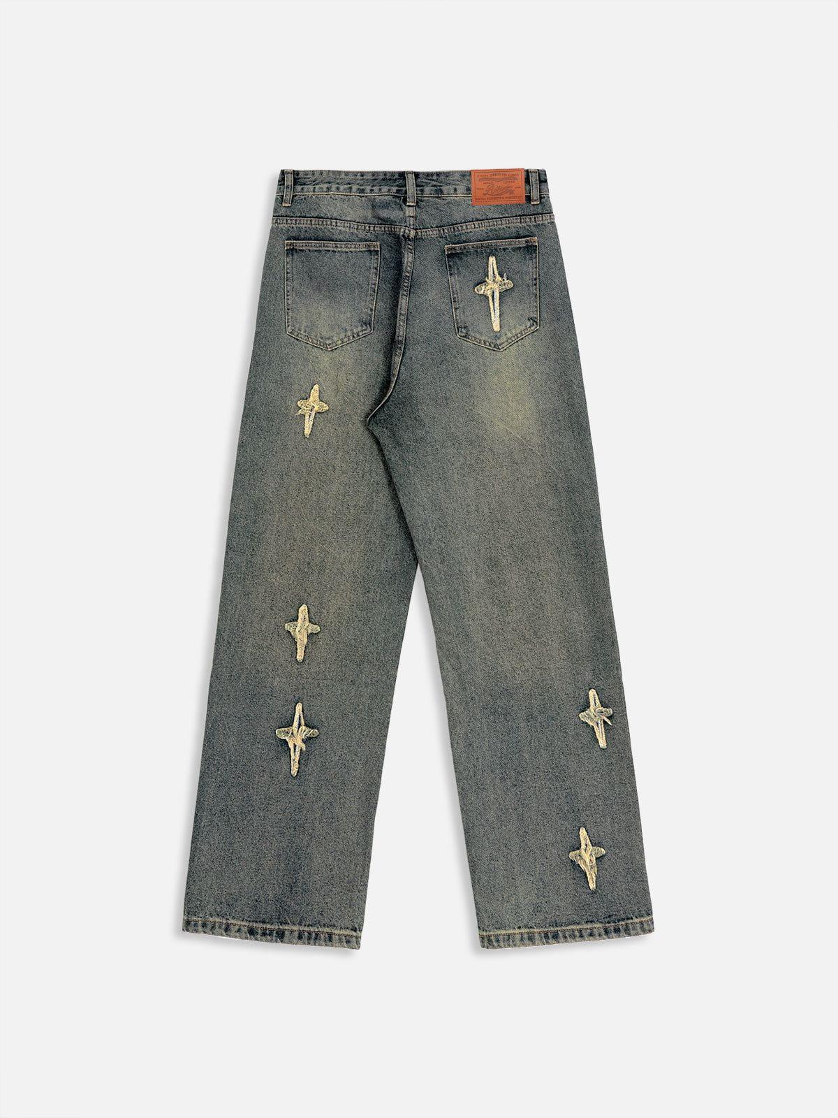 Aelfric Eden Star Washed Straight Jeans Product Image