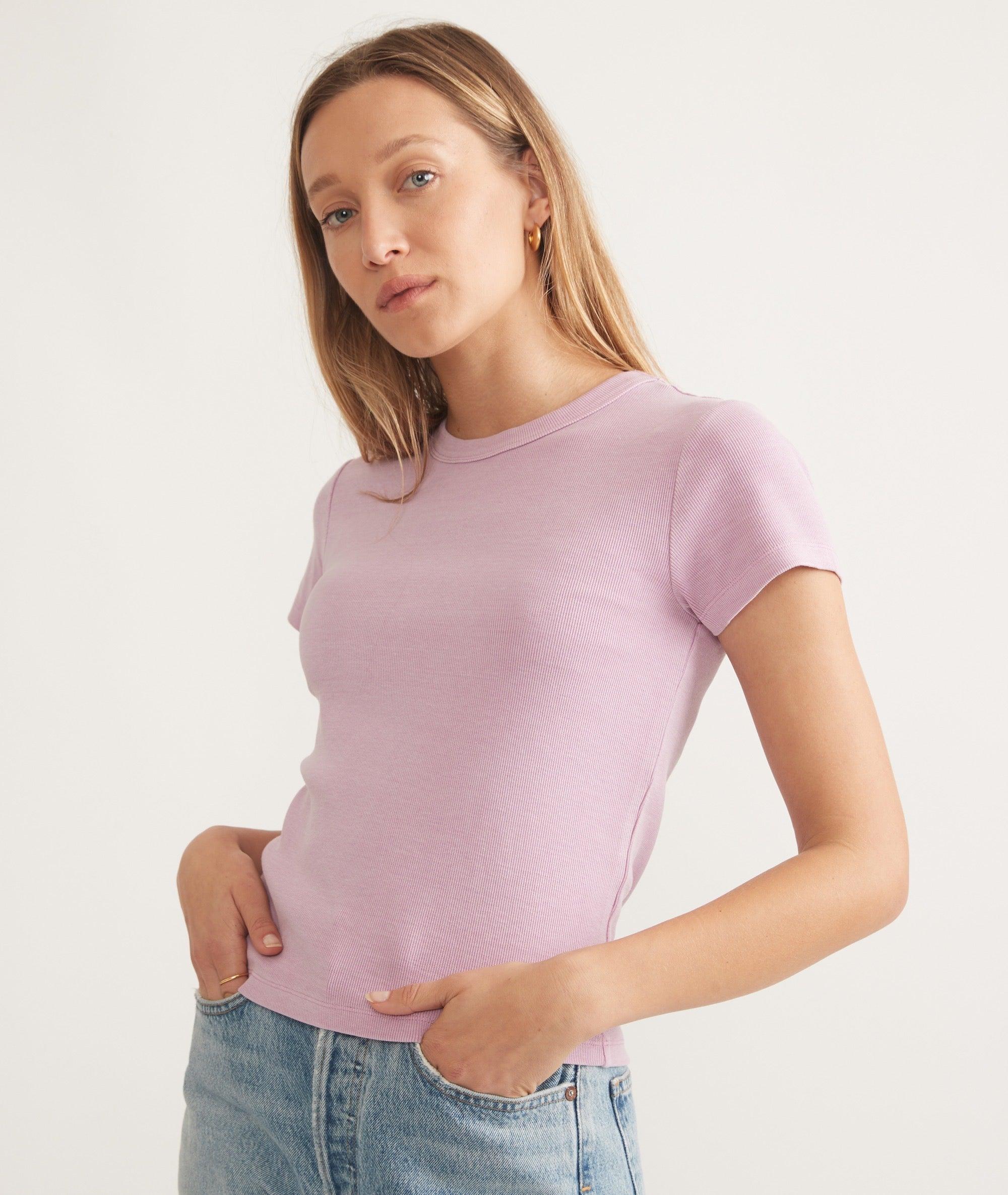 Lexi Rib Sun-In Crew Tee Product Image