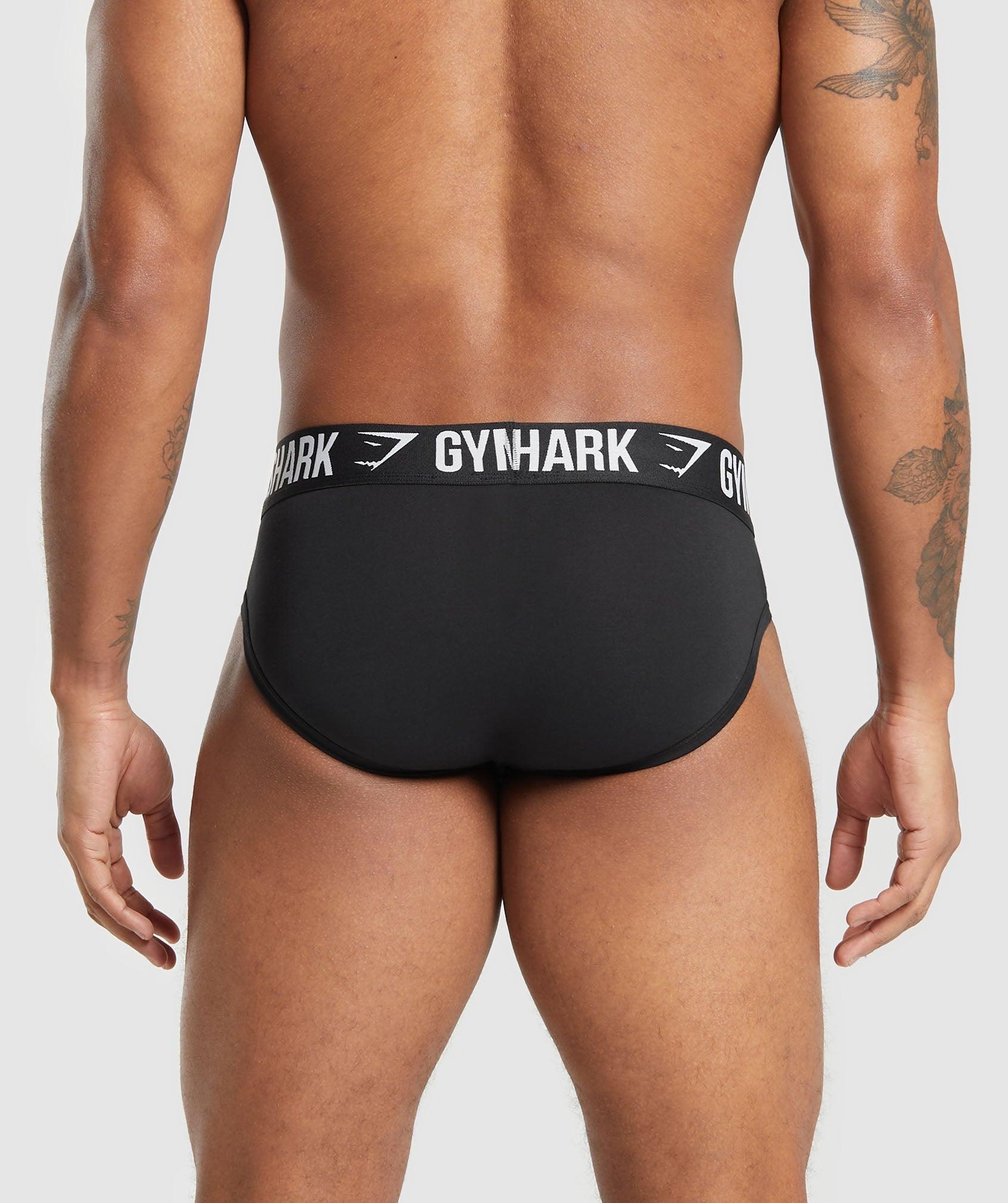 Gymshark Brief 3PK - Black Male Product Image