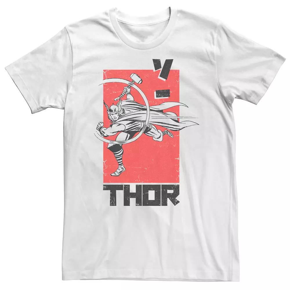 Men's Marvel Thor Kanji Abstract Poster Tee,  Product Image