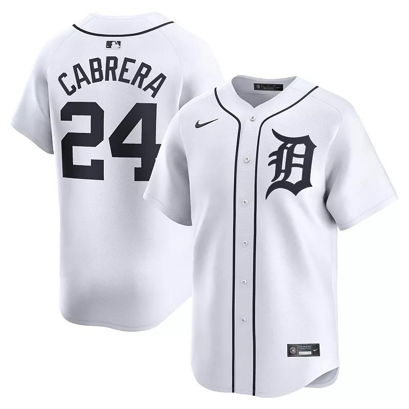 Men's Nike Miguel Cabrera White Detroit Tigers Home Limited Player Jersey, Size: Large Product Image