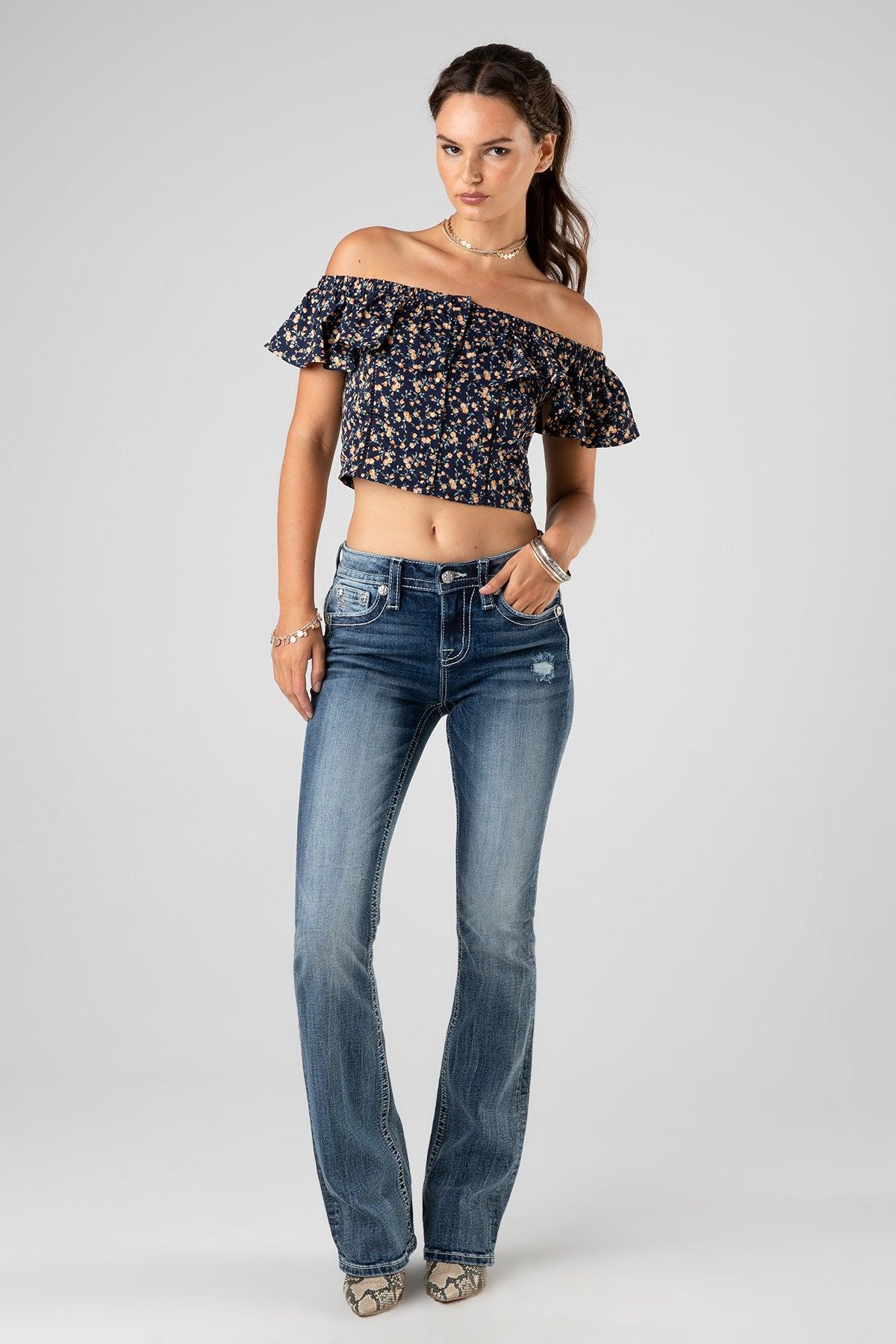 Glamour Shoe Bootcut Jeans Product Image