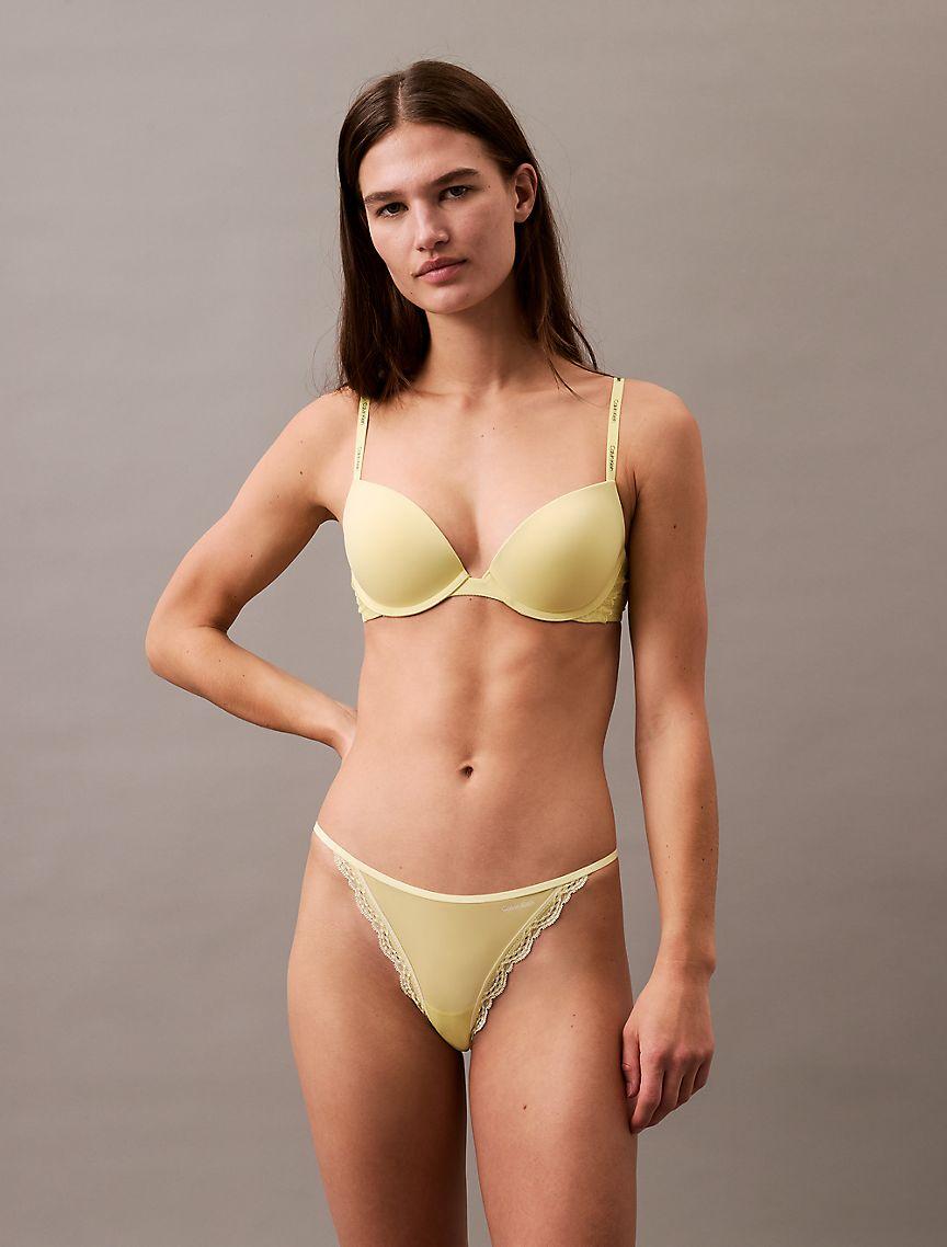 Microfiber Stretch with Lace String Bikini Product Image