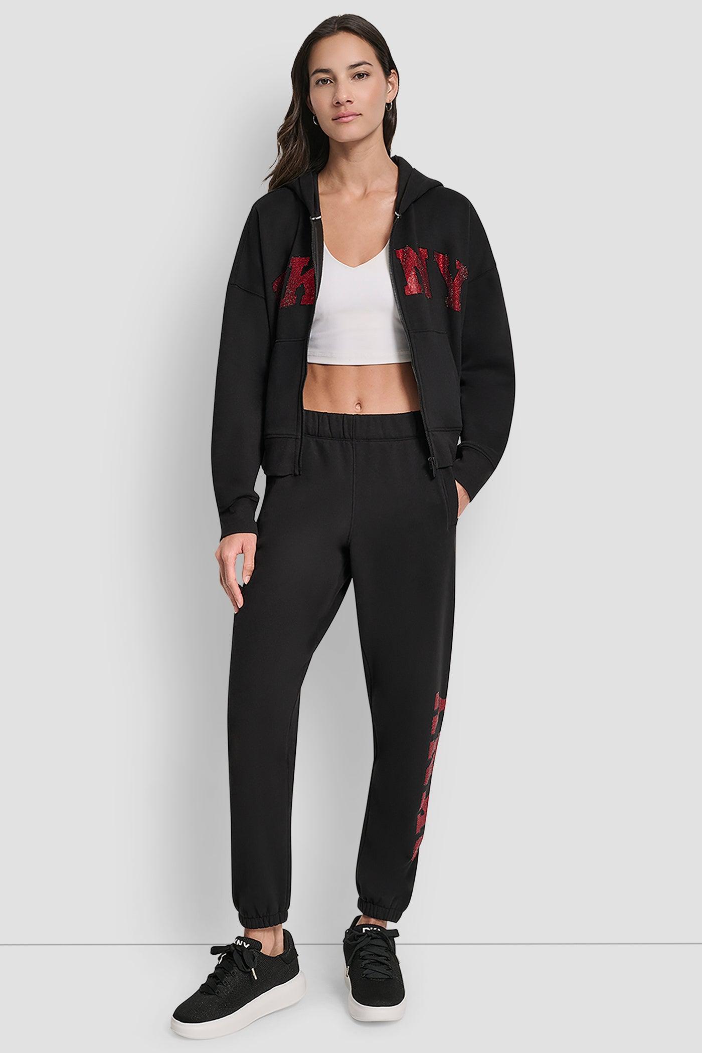 EXPLODED RHINESTONE VARISTY LOGO HIGH RISE RELAXED Product Image