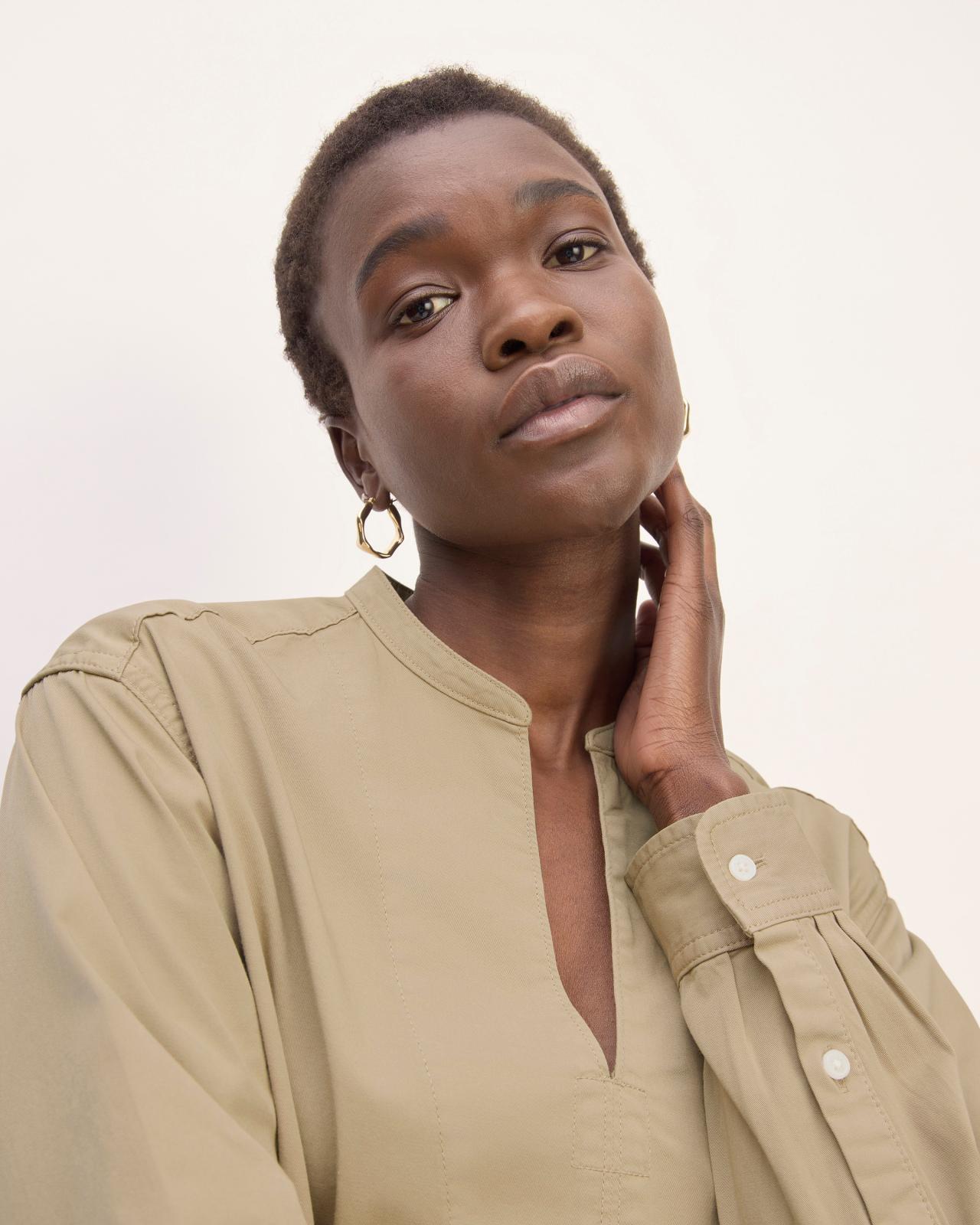 Womens Long-Sleeve Utility Mini Dress by Everlane Product Image