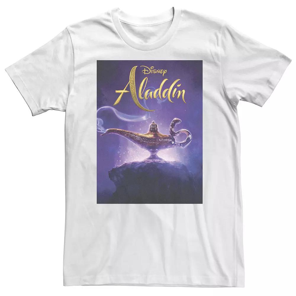 Big & Tall Disney Aladdin Poster Logo Genie Lamp Tee, Men's,  Product Image