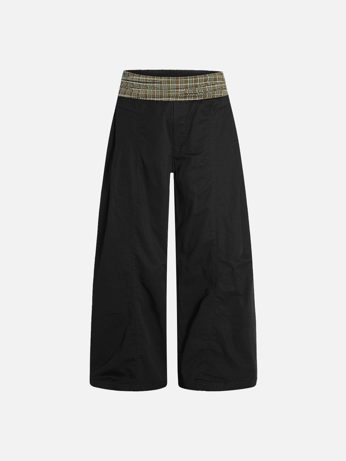Aelfric Eden Plaid Waist Baggy Barrel Pants Product Image