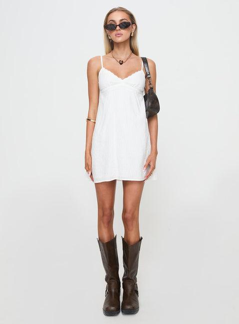 Lunya Mini Dress White Product Image