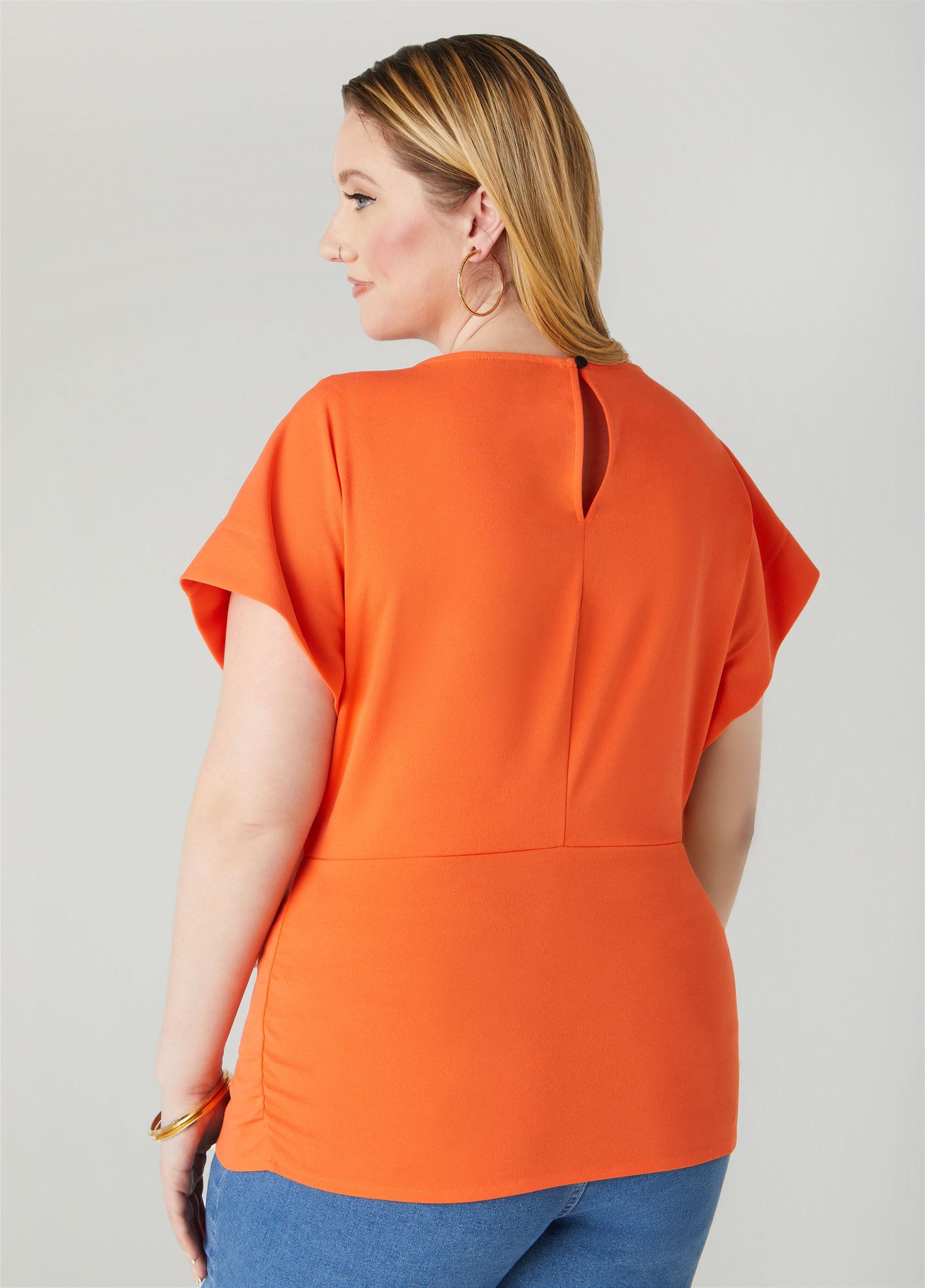 Ruched Crepe Top Product Image