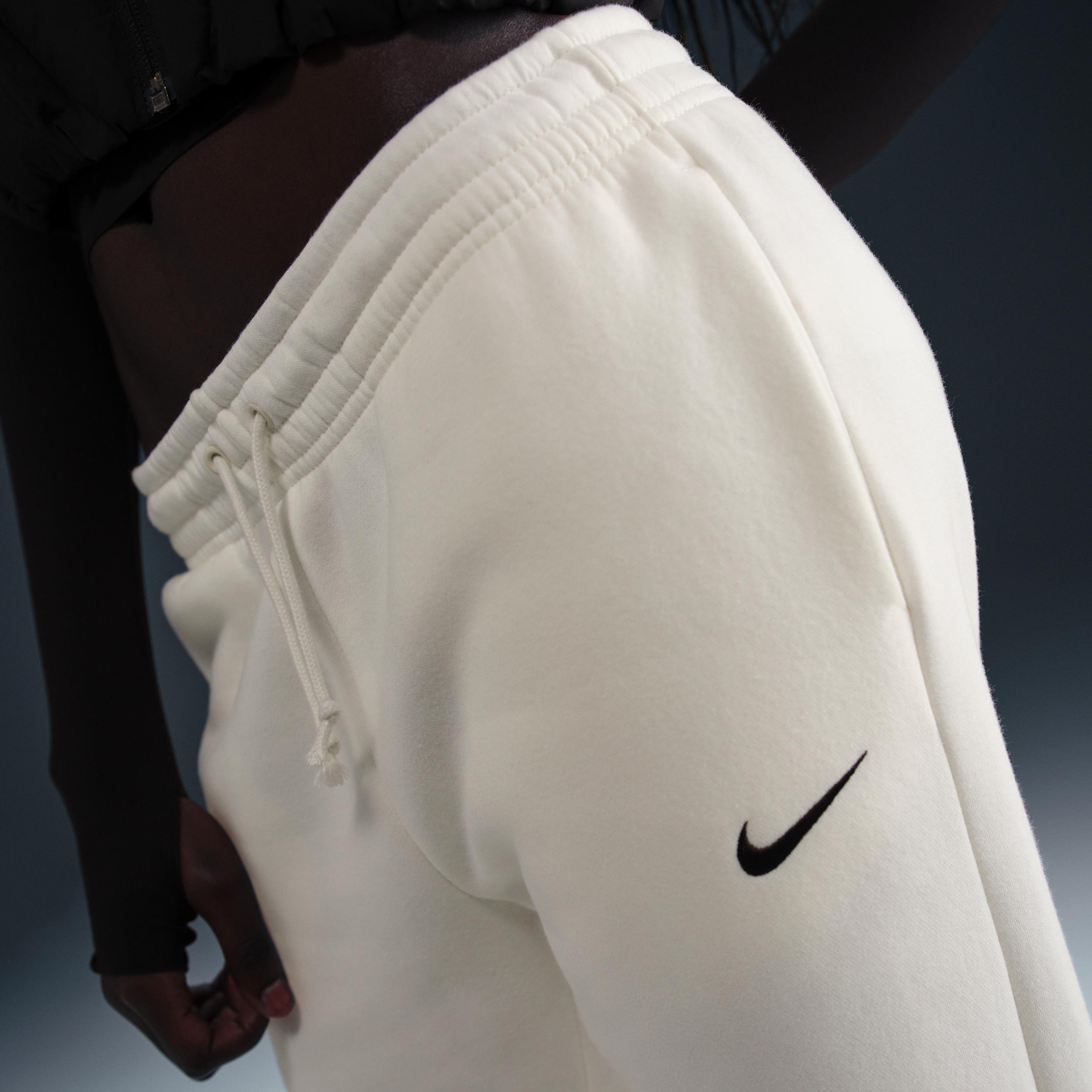 Womens Nike Sportswear Phoenix Fleece Mid-Rise Open-Hem Pants | HQ7723-133 Product Image