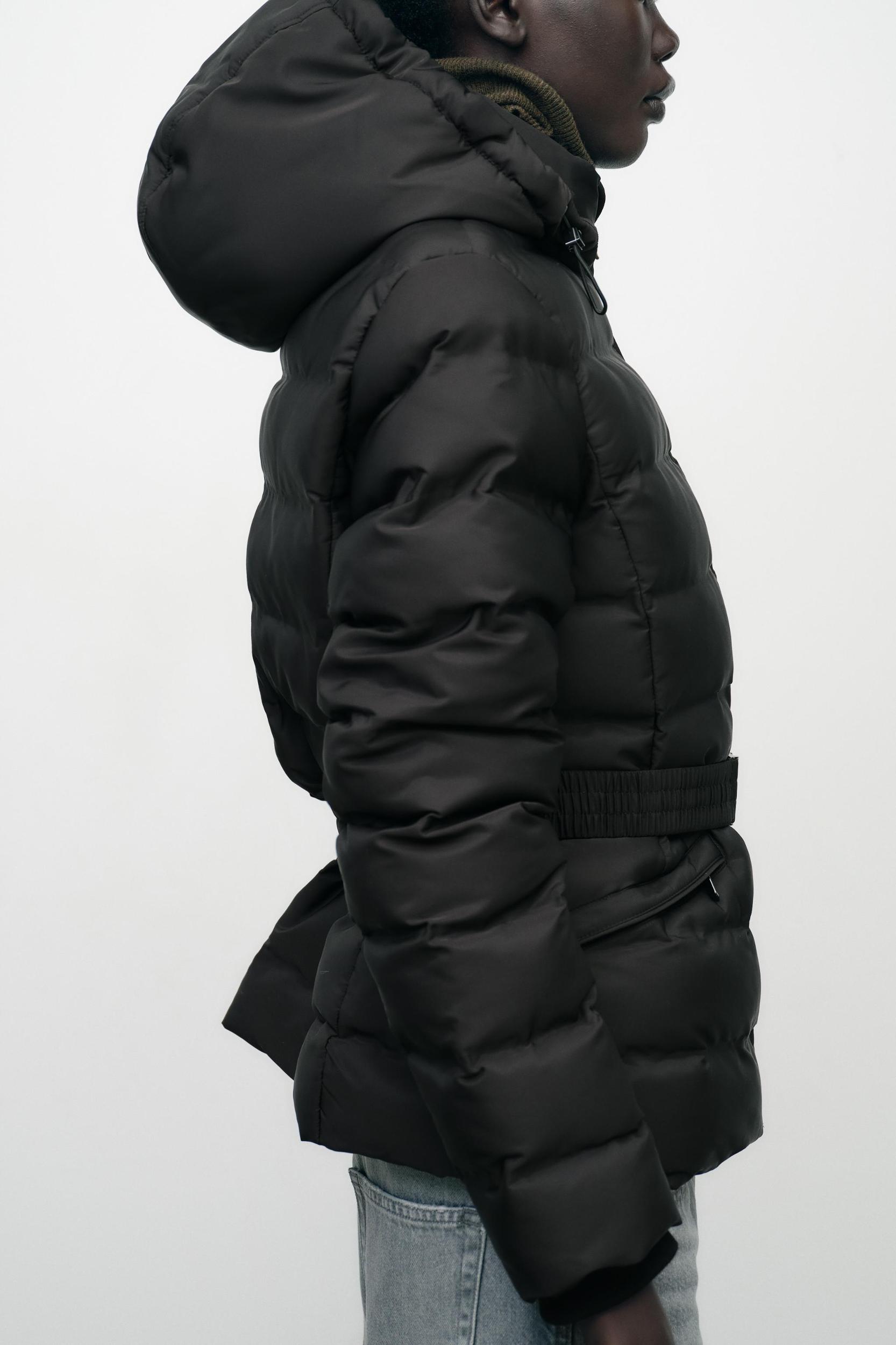 HOODED BELTED ANORAK Product Image