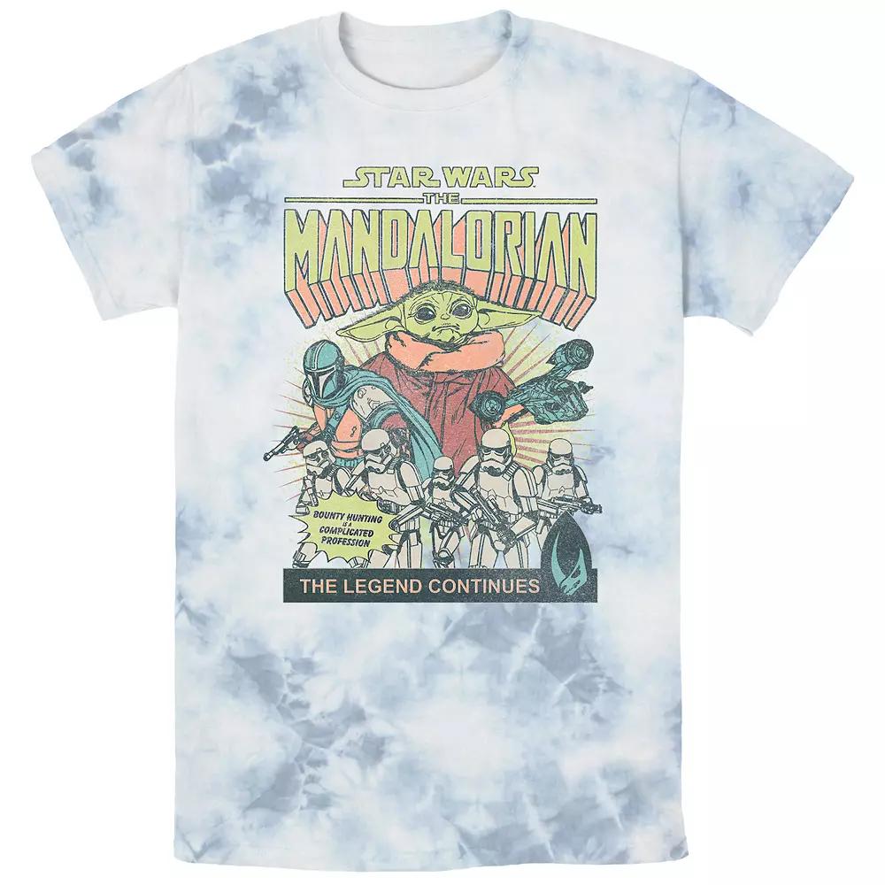 Men's The Mandalorian Comic-book Style Cover Bombard Wash Graphic Tee,  Product Image
