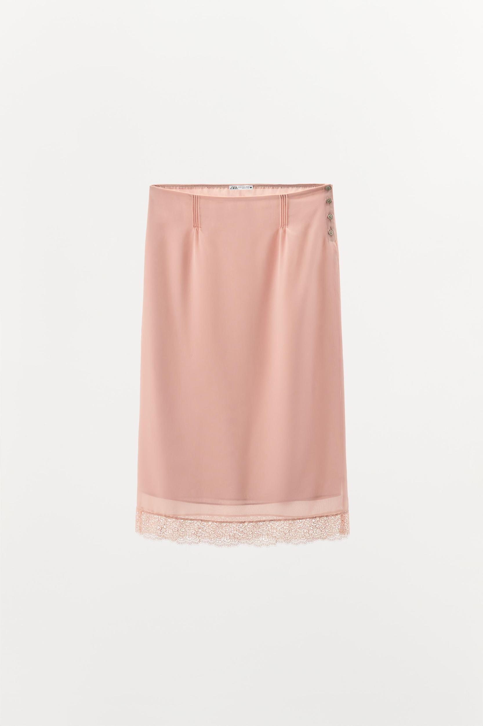 LACE MIDI SKIRT Product Image