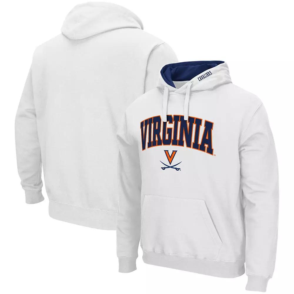 Men's Colosseum White Virginia Cavaliers Arch & Logo 3.0 Pullover Hoodie,  Product Image
