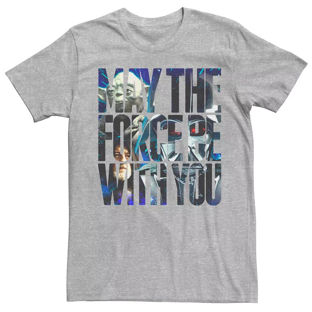Men's Star Wars The Force Graphic Tee, Size: 3XL, Athletic Grey Product Image