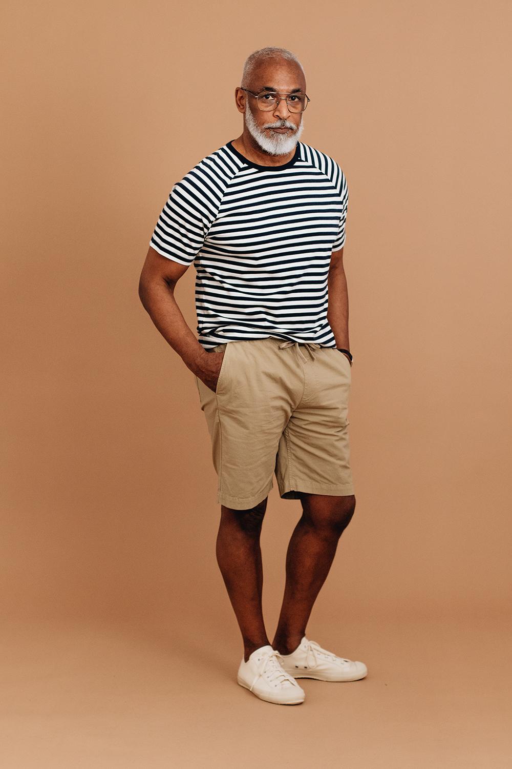 Supima Stripe Raglan Tee Product Image