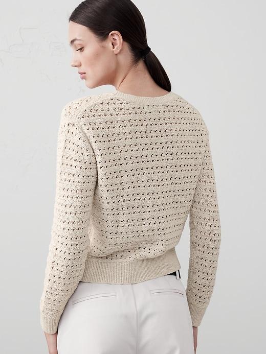 Open Stitch Pullover Sweater Product Image