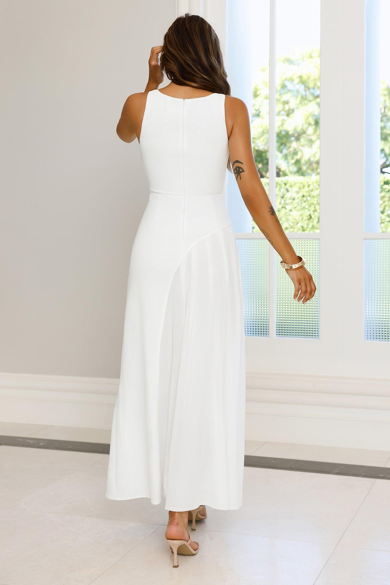 Strut With Style Maxi Dress White Product Image
