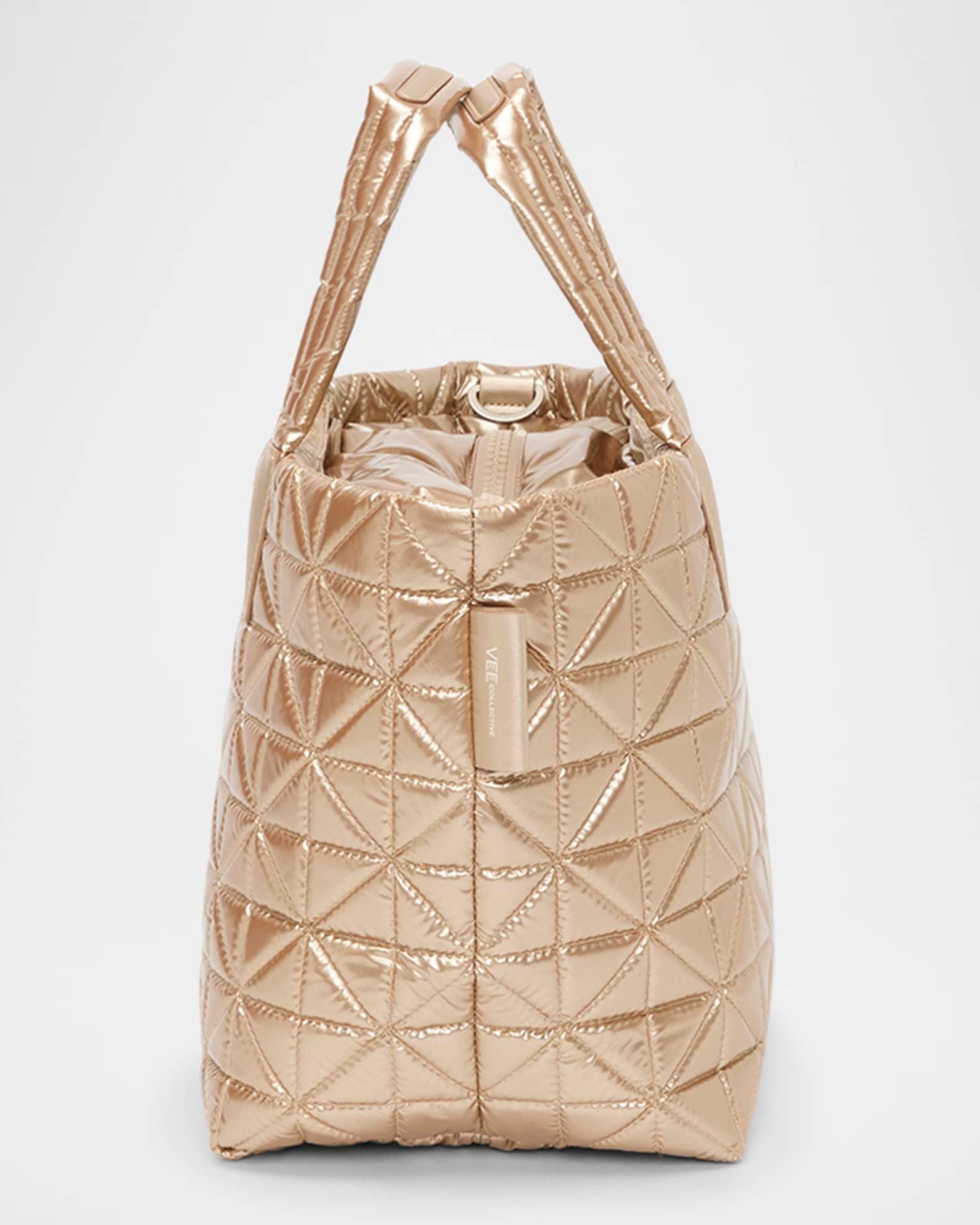 Small Metallic Quilted Tote Bag Product Image