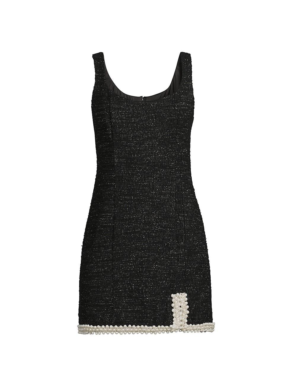 Womens Oleta Embellished Tweed Minidress Product Image