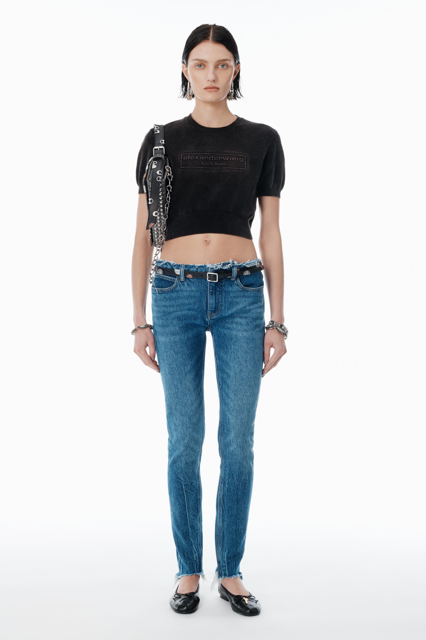 Black Cotton-blend Chenille Logo Pullover Product Image