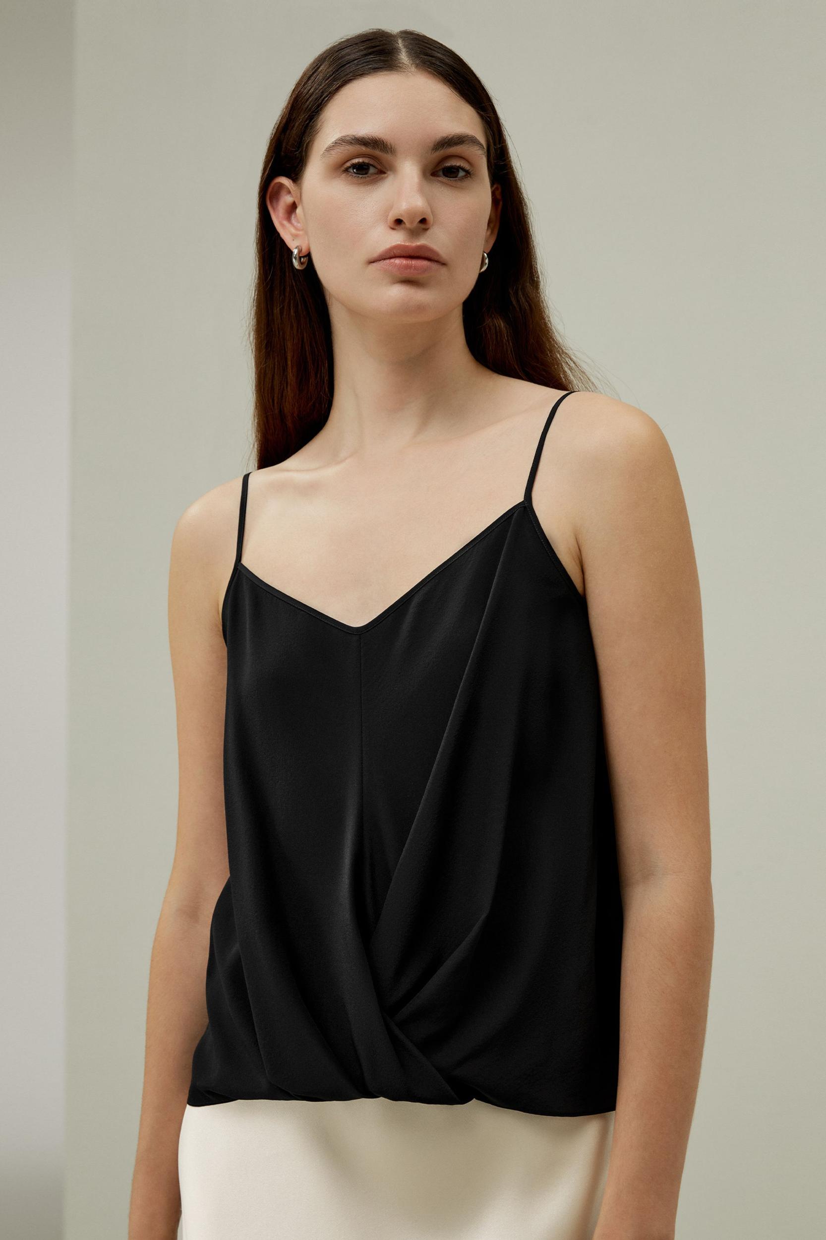 Thin-Strap Crêpe de Chine Cami Product Image