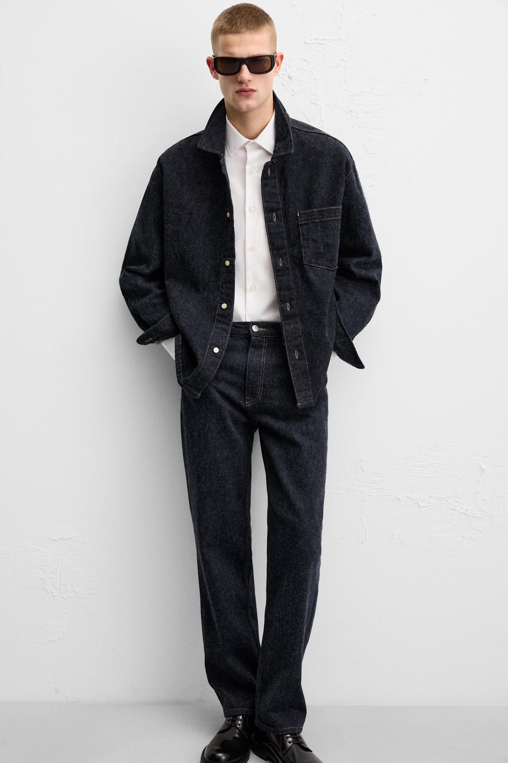 BRUSHED STRAIGHT FIT JEANS Product Image