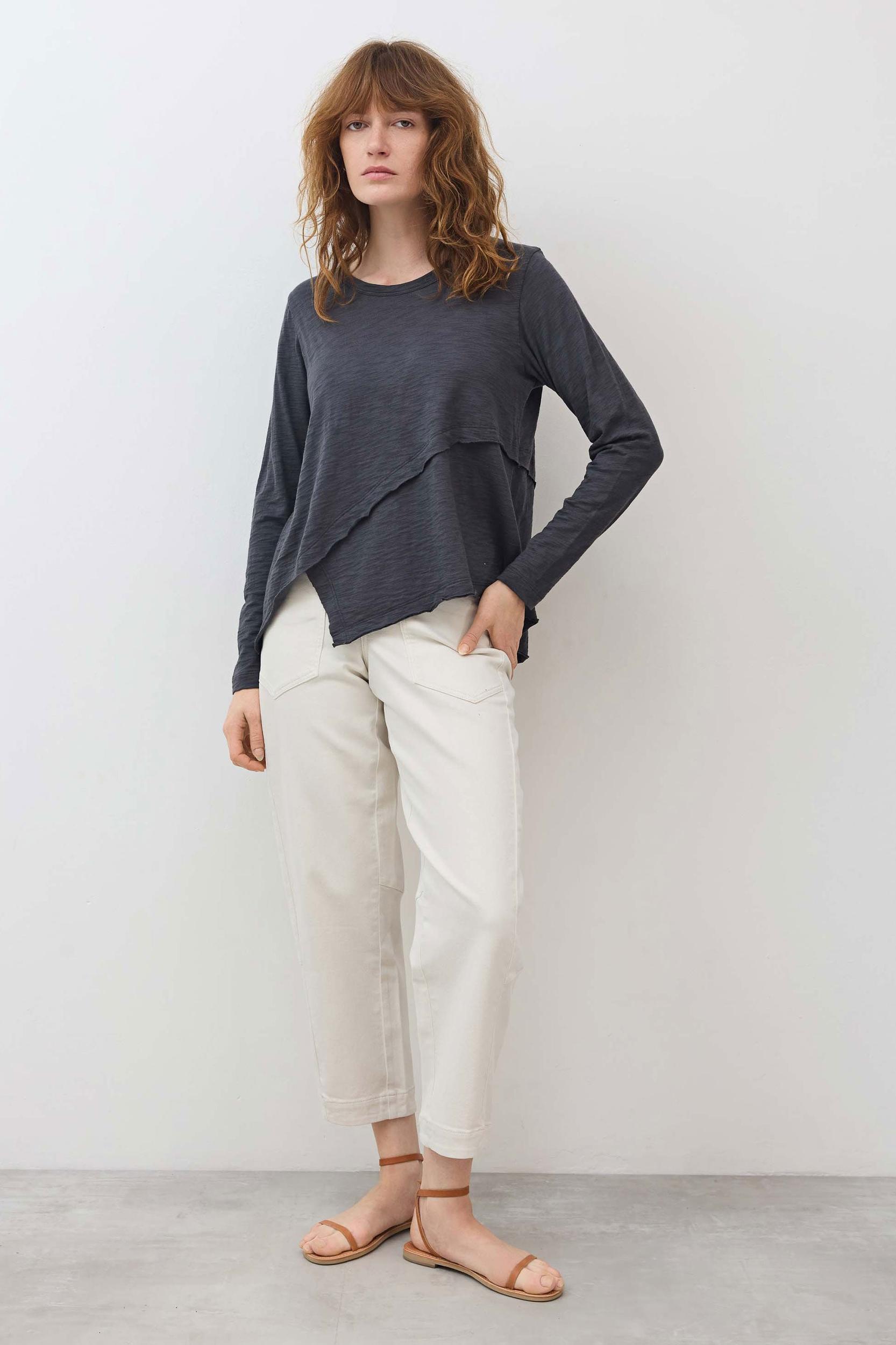 Inner Glow Asymmetric Long Sleeve Top Product Image