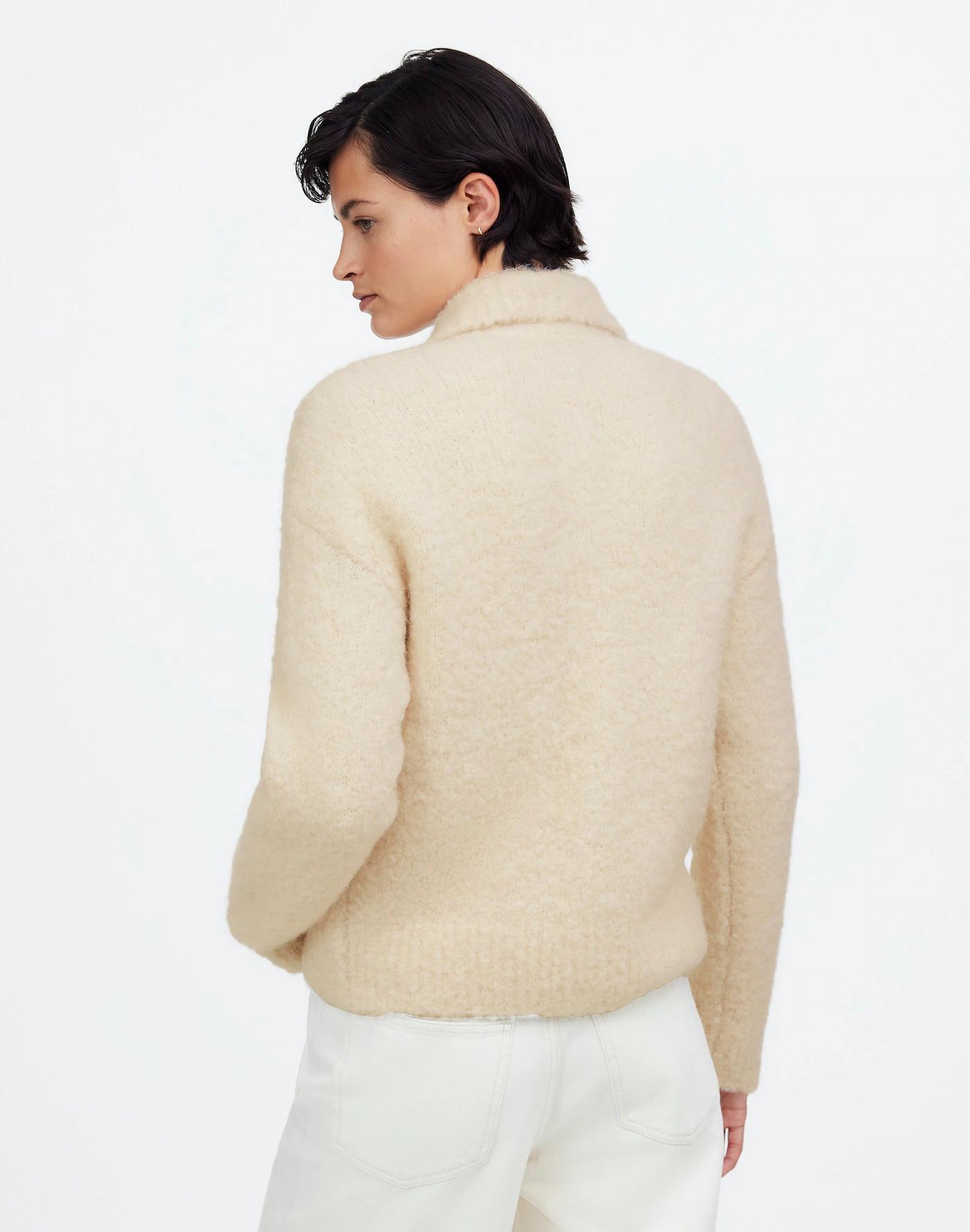Bouclé-Knit Sweater Jacket Product Image