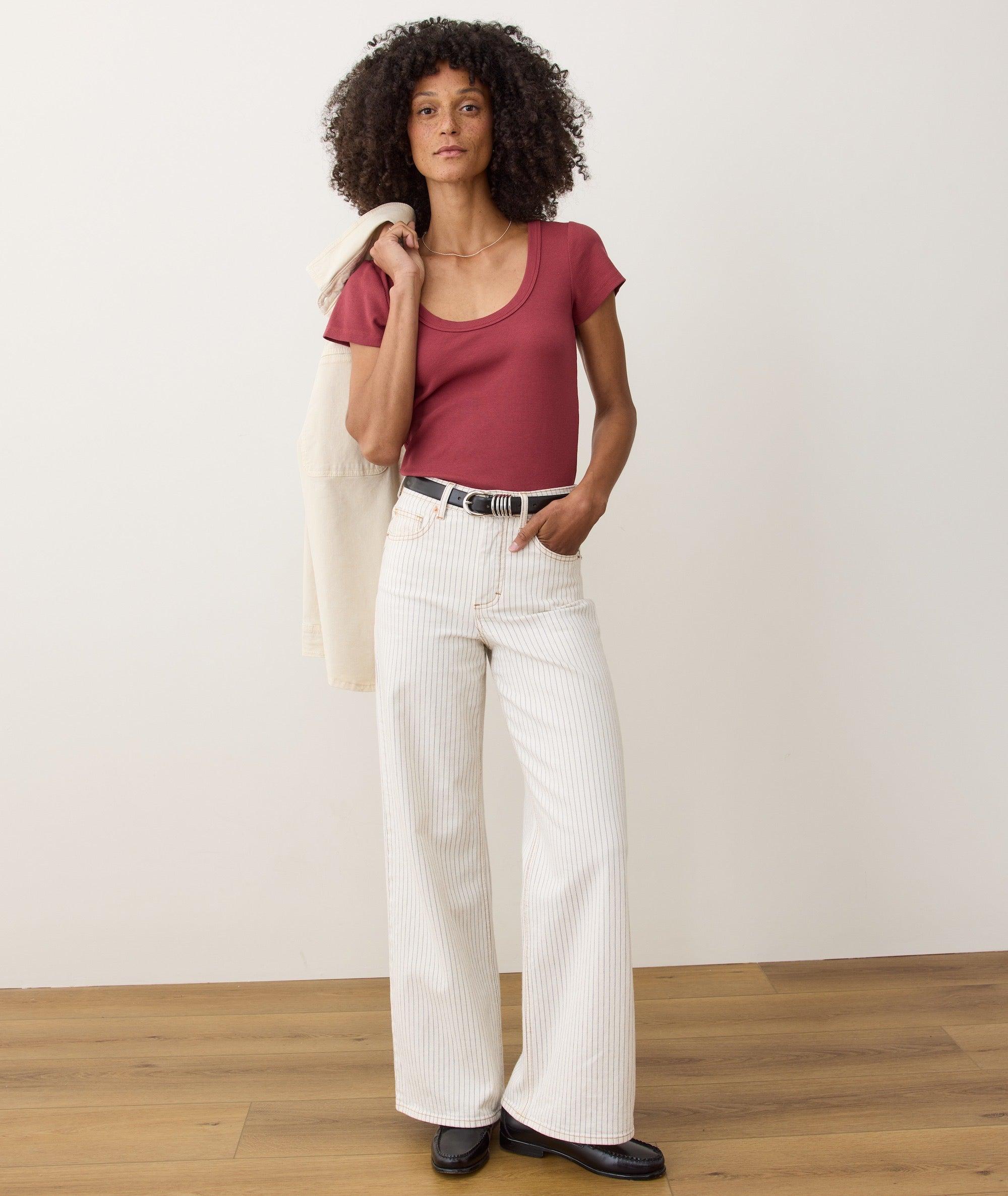 Lexi Rib Sun-In Scoop Tee Product Image