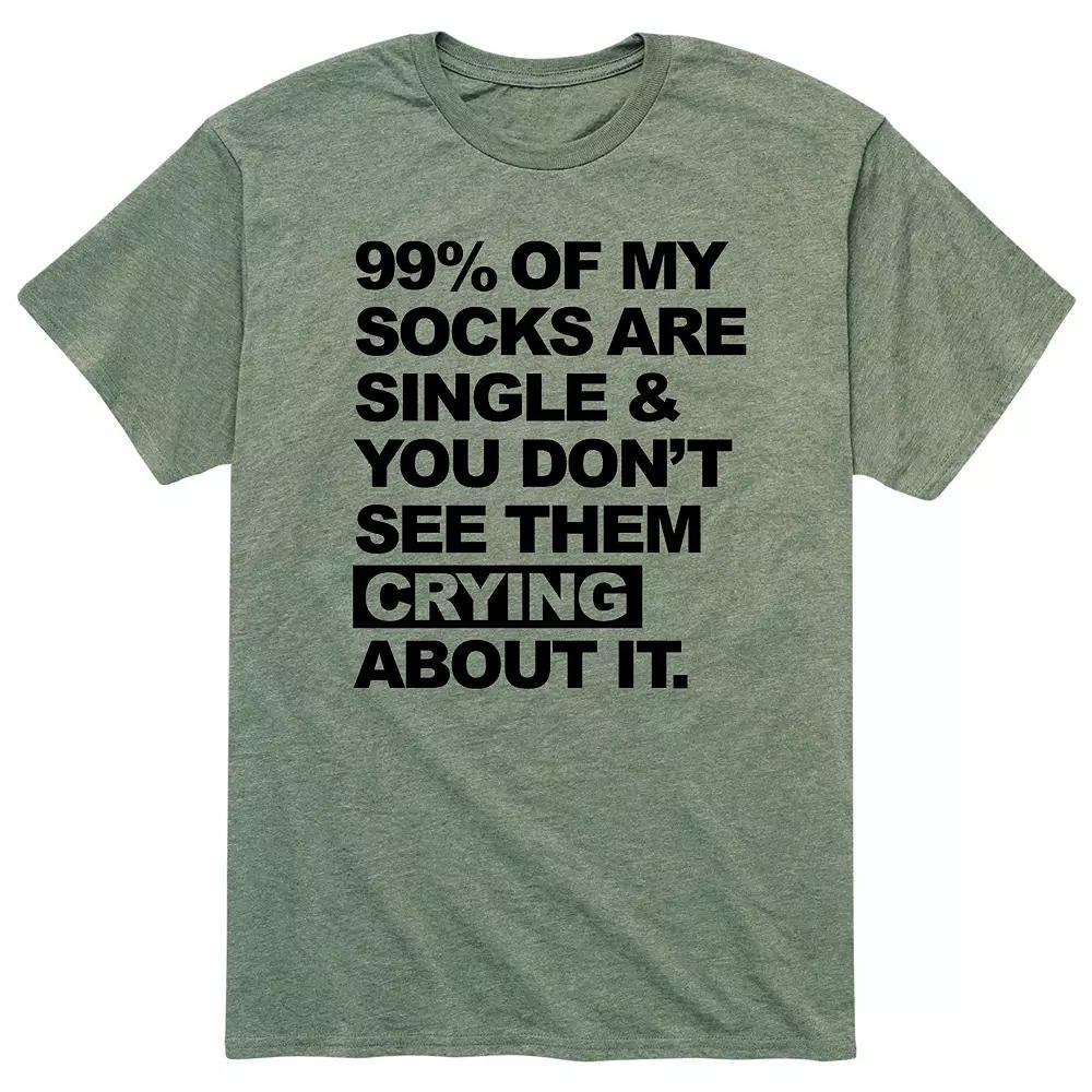 Men's Socks Are Single Tee,  Product Image