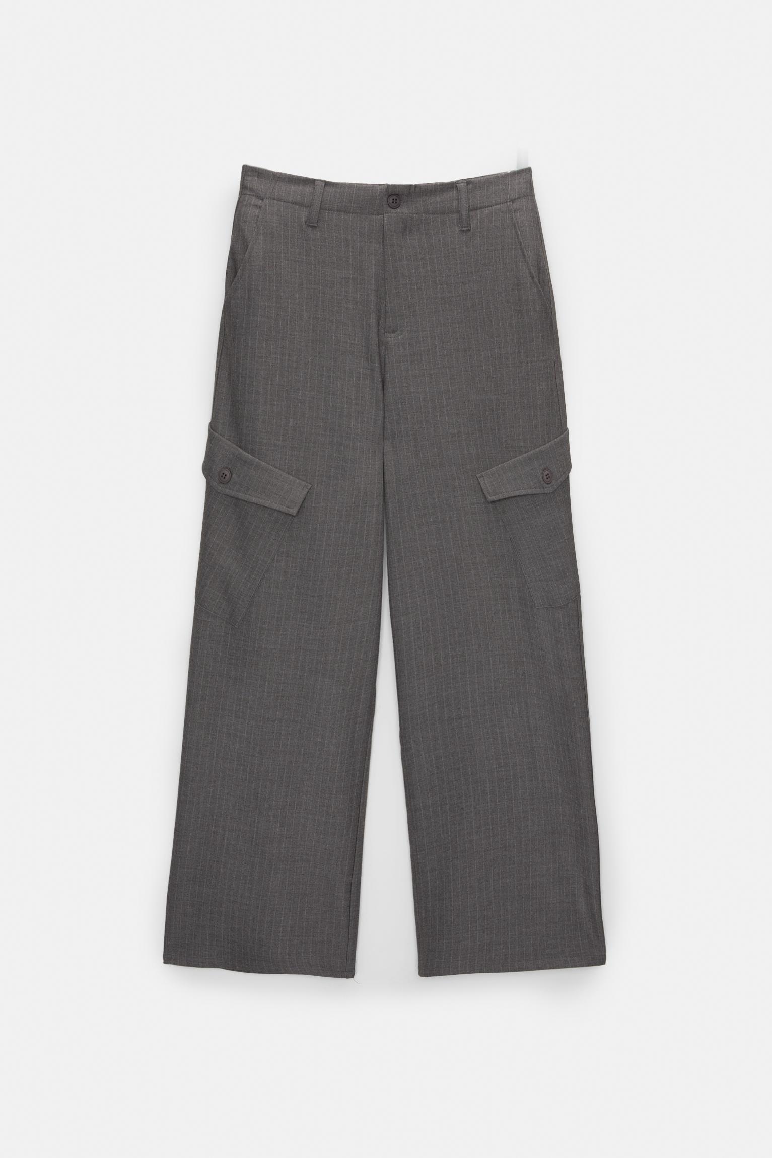 Smart pinstripe cargo pants Product Image
