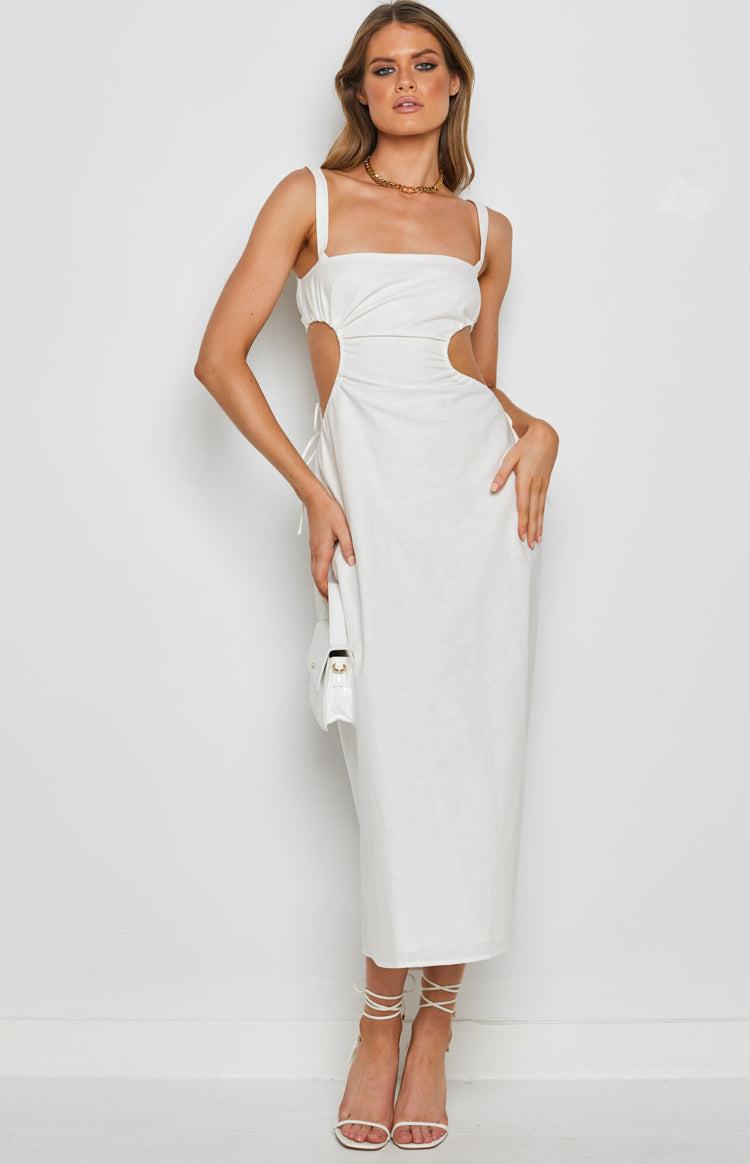 Penelope Midi Dress White Product Image