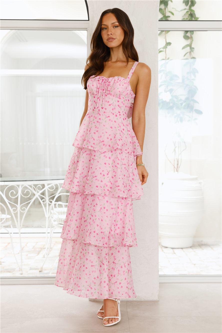 Cosmo Crush Maxi Dress Pink Product Image