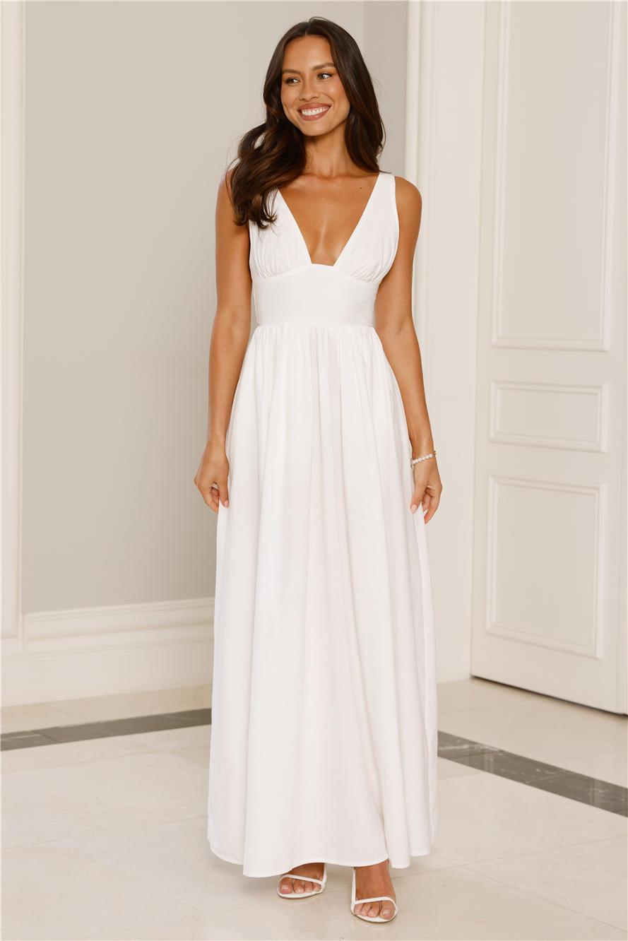 Enchanted Ever After Maxi Dress White Product Image