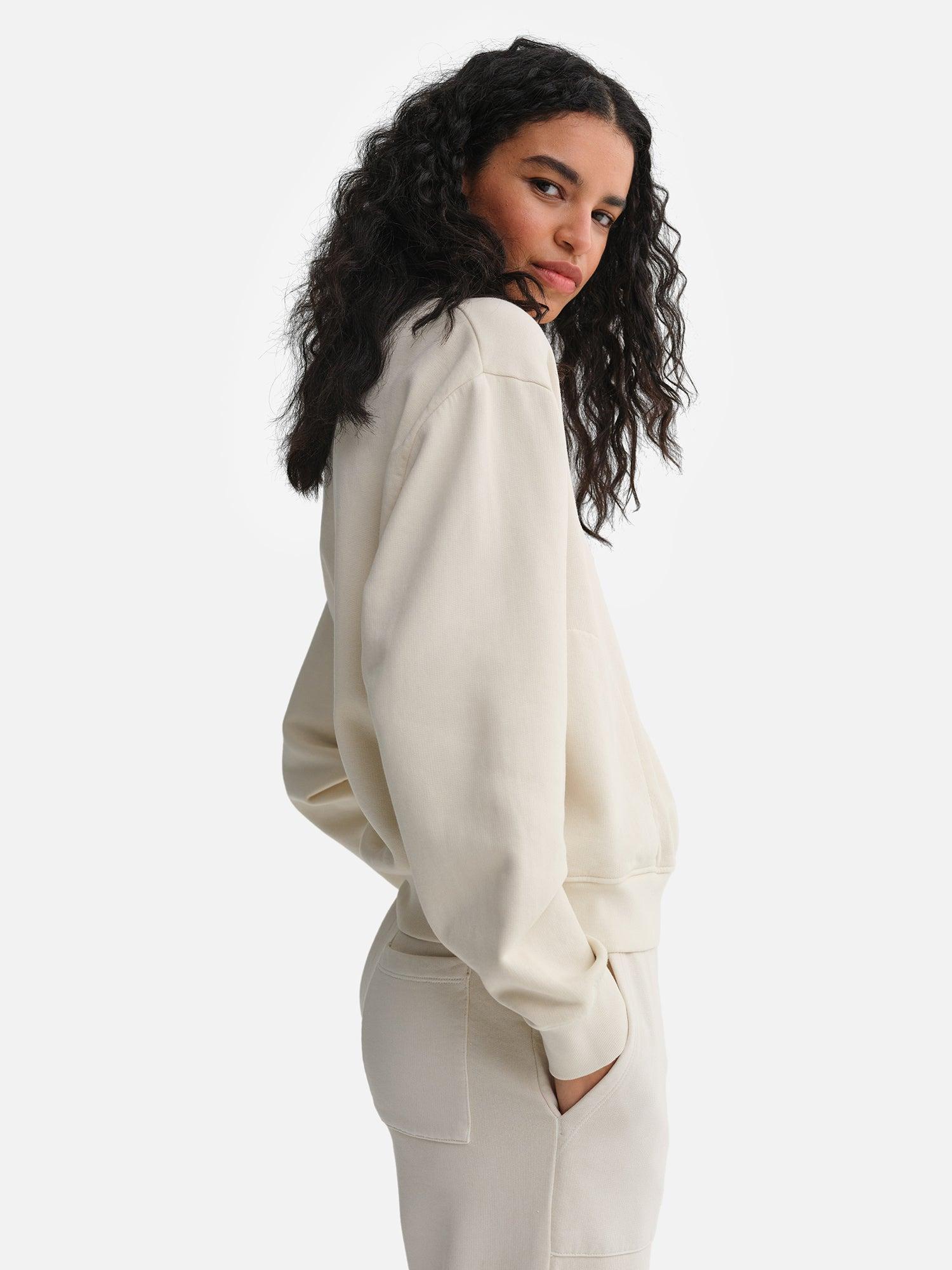 Organic Fleece Quarter Zip Sweatshirt Female Product Image