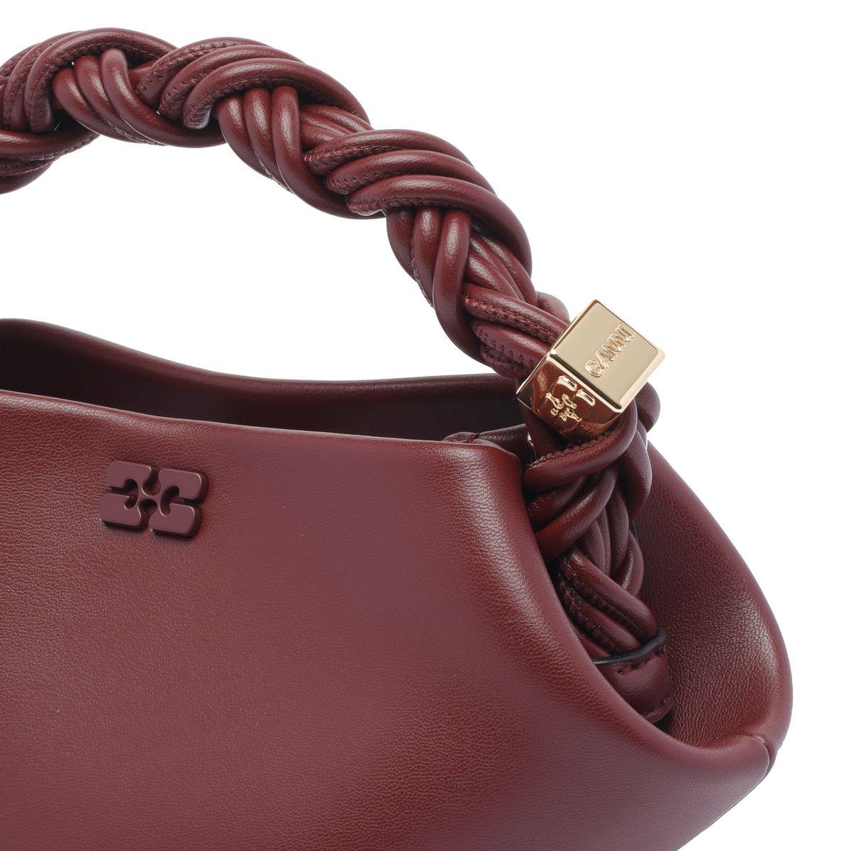 GANNI Bordeaux Mini Bou Handbag In Red Product Image