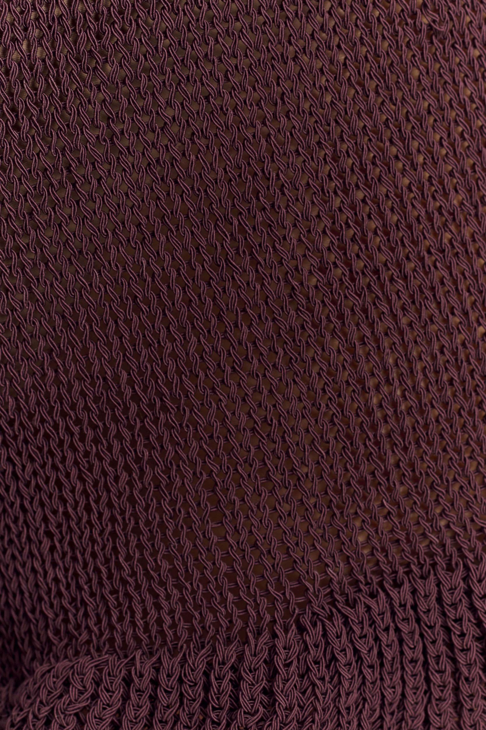 Eleanor Knit Frill Shorts - Chocolate Product Image