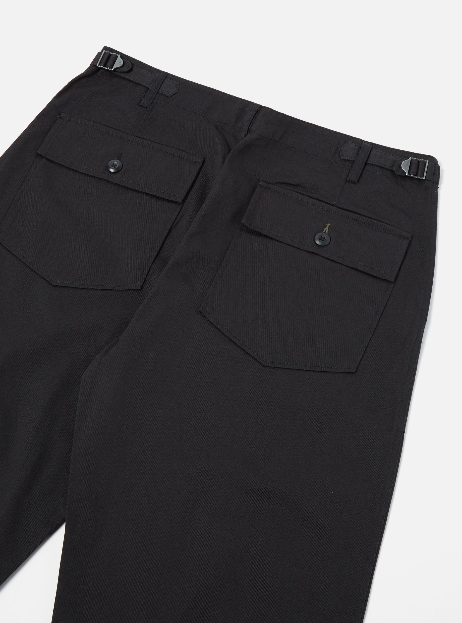 Universal Works Fatigue Pant in Black Twill Product Image