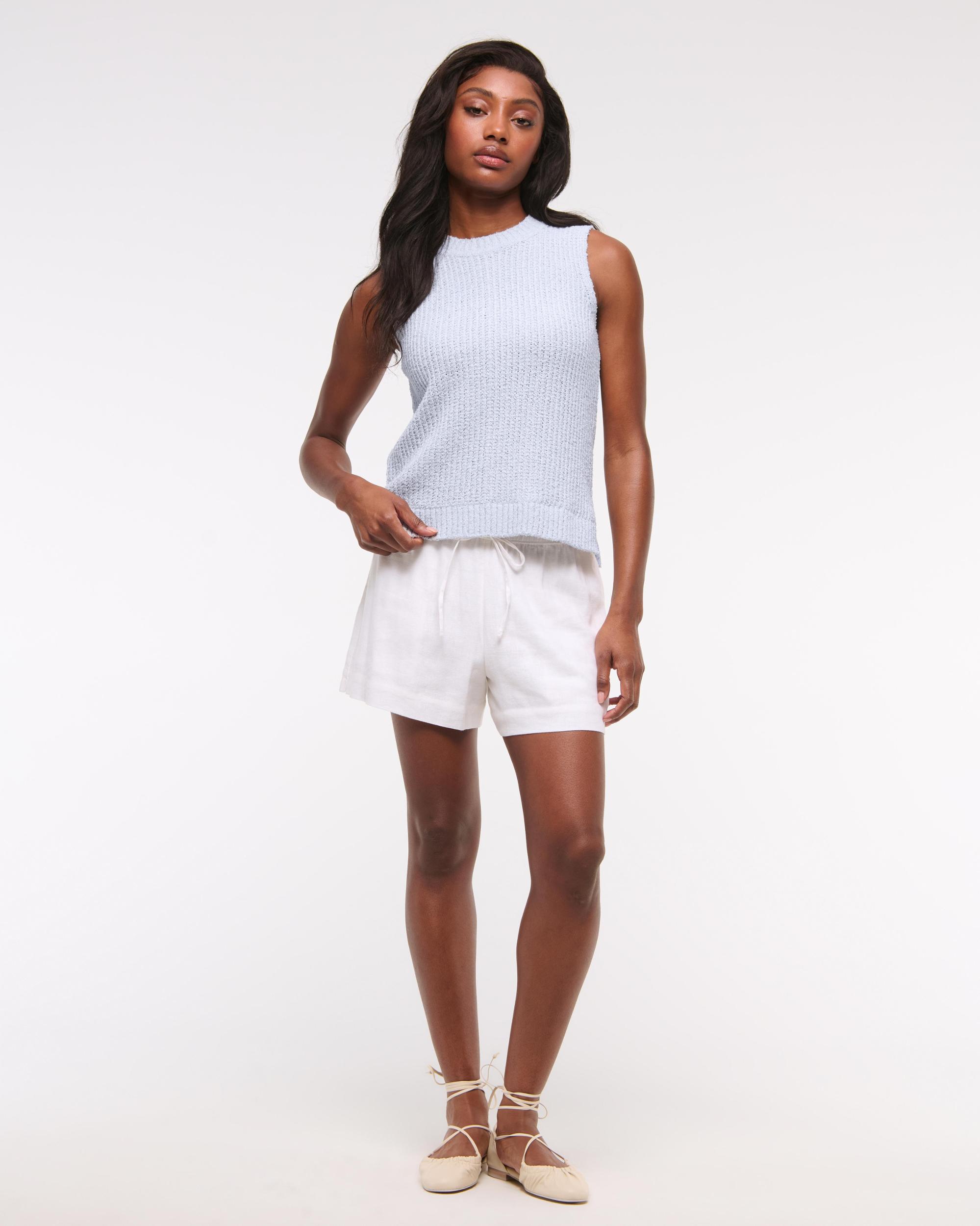 Textural Crew Sweater Shell Tank Product Image