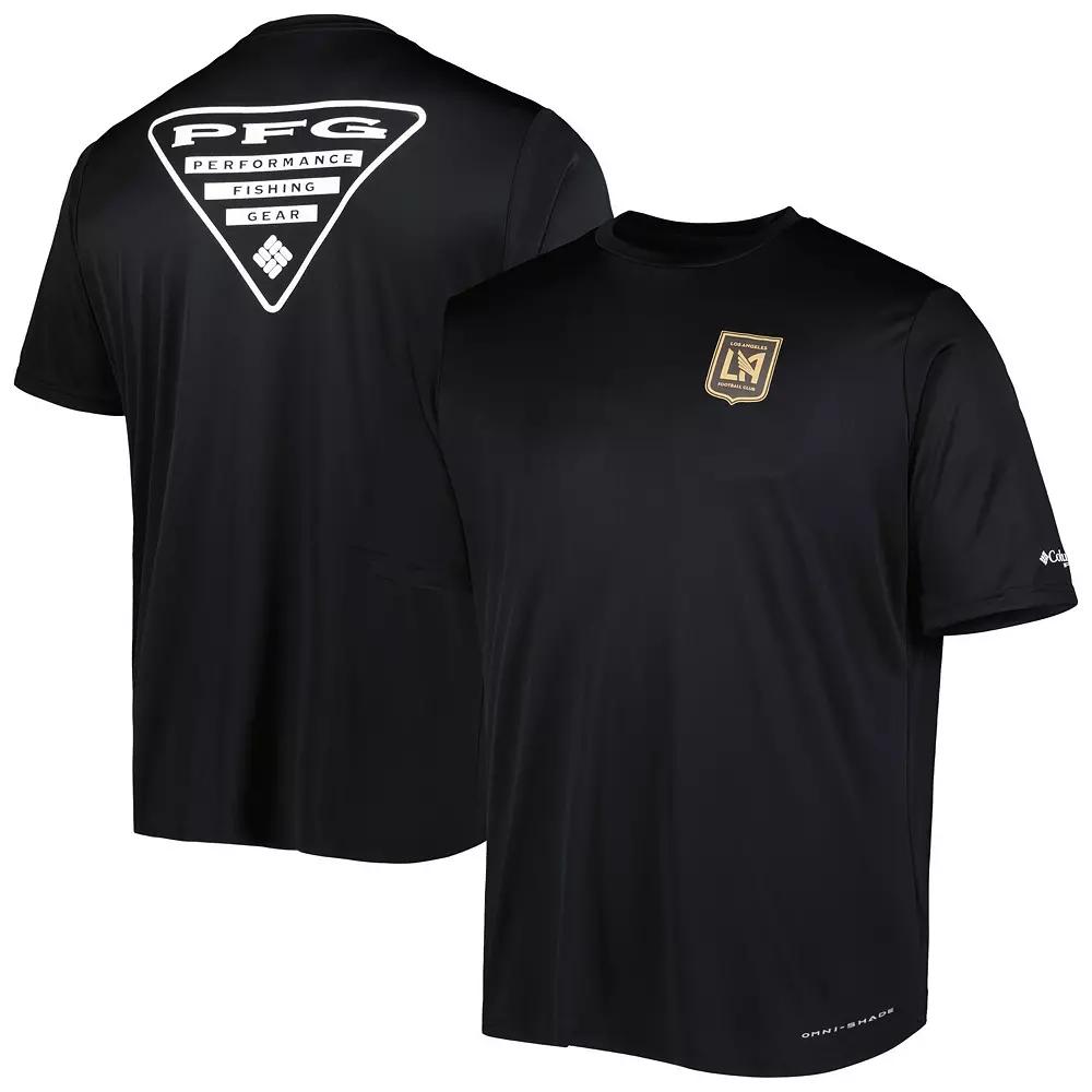Men's Columbia Black LAFC Terminal Tackle Omni-Shade T-Shirt,  Product Image